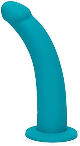 Lovehoney Curved Dildo 8 Inch with Suction Cup Blue