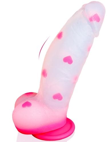 Monster Thick Girthy Fantasy Dildo Clear Pink — 8in