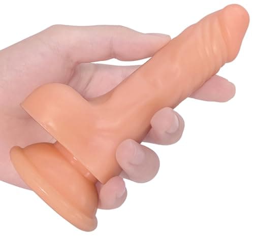 5.2" Realistic Anal Dildo Suction Cup Flesh Beginner