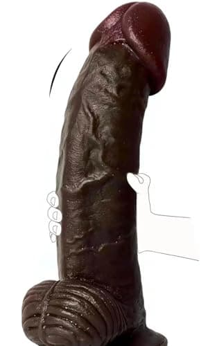 12.5" XXL BBC Black Horse Dildo — 2.5" Diam