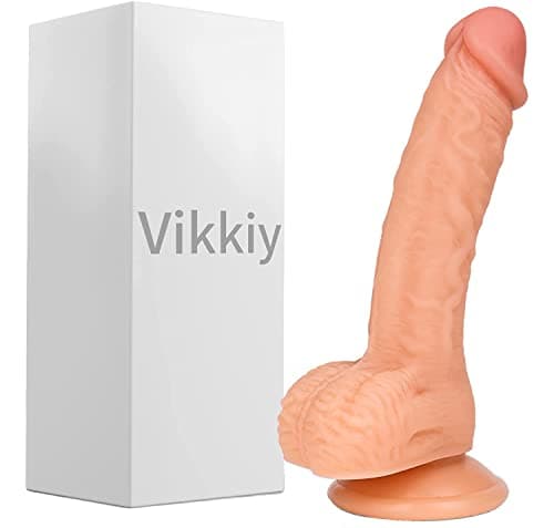 Vikkiy 7.3" Realistic Dildo Suction Cup Flesh