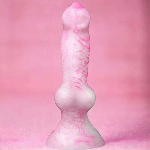 Bad Wolf Dog Knot Dildo Handmade Silicone — 9.5in