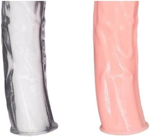 Penishülle 2 PCS für Penisverlängerung, Penismanschetten Penis Sleeve Verzögerte Ejakulation Sex Toyset, Penis Extender erotisches Sexspielzeug für Männer
