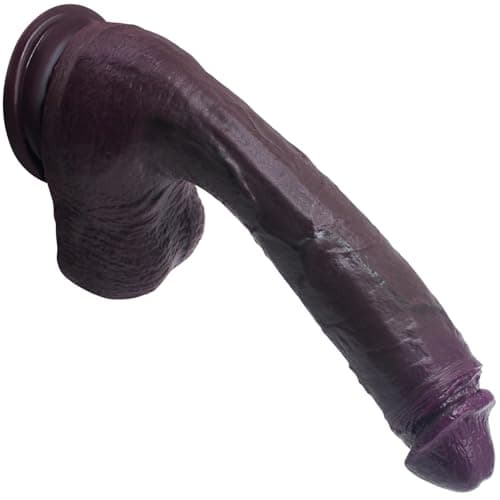 12" Huge Flesh Brown Liquid Silicone Dildo Suction