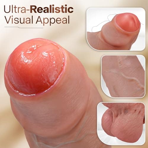 FYSHAVO 11" Uncut Foreskin Silicone Dildo