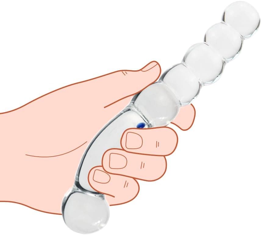 SXOVO Glas Dildo Anal Perlen Kristall Anal Plug Persönliche Massager G-Punkt Stimulation
