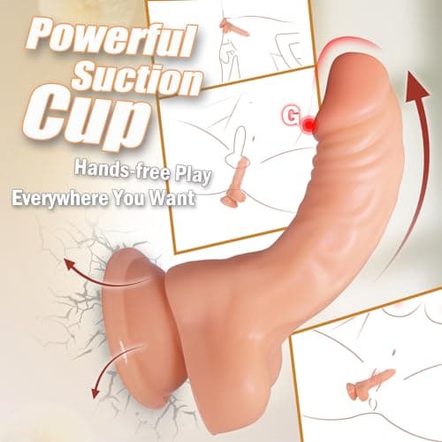5.2" Realistic Anal Dildo Suction Cup Flesh Beginner