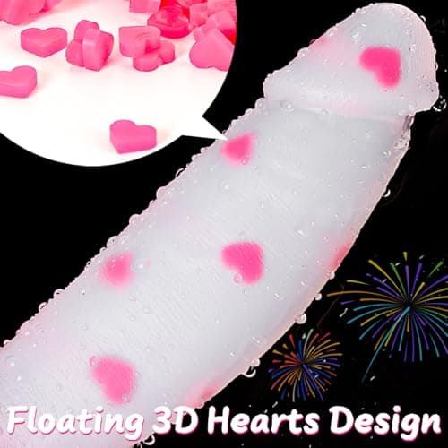 Monster Thick Girthy Fantasy Dildo Clear Pink — 8in