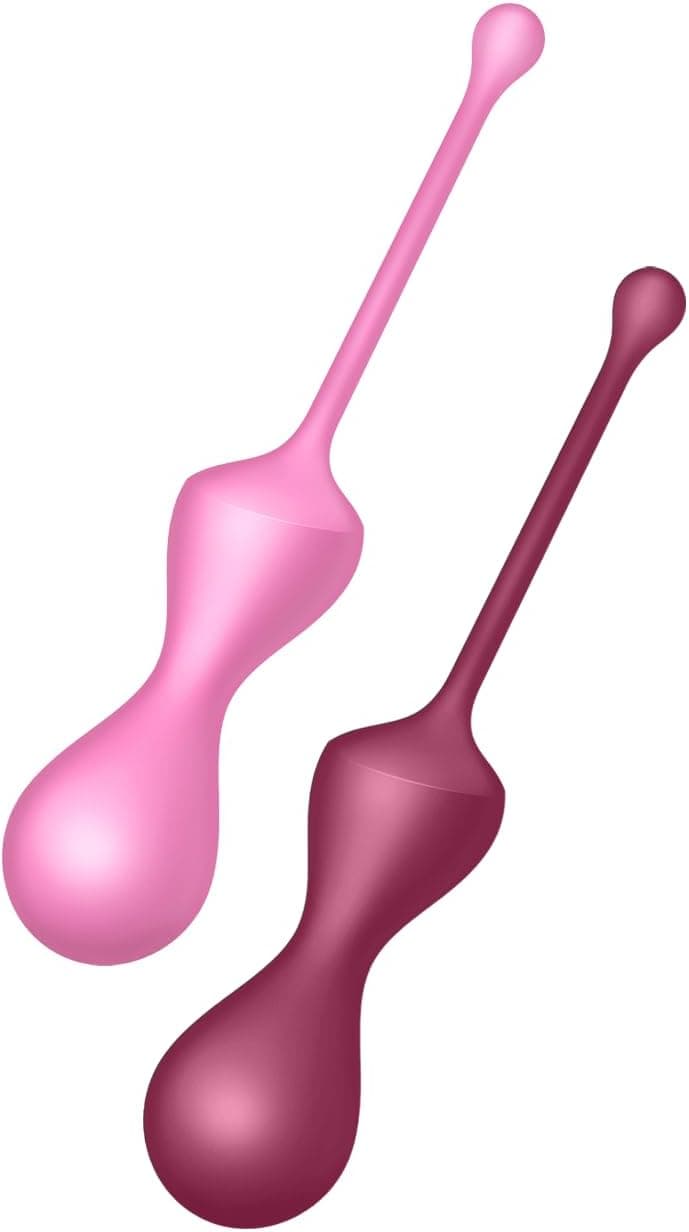 Satisfyer Kegel Trainers | Liebeskugeln &amp; Beckenbodentrainer für Frauen | Set mit 2 Kugeln (71 g &amp; 110 g) | Vaginalkugeln aus Silikon | Training &amp; Luststeigerung | Effektives Beckenbodentraining