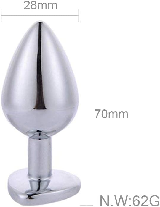 SXOVO Analplug Metall Analplugs Butt Plug mit Kristall Sex Toys … (Klein, Rosa)