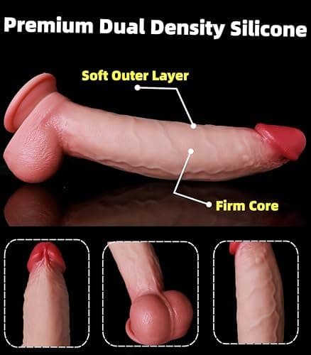 12" Giant Dual Density Dildo — 2.6" Diam