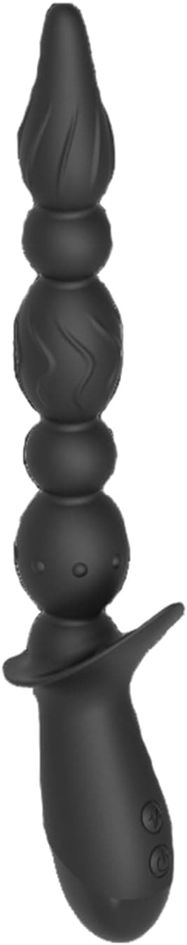 Linman Anal Vibratoren Silikon Prostata Vibrator für Mann Frau &amp; Paare 10 Vibrationsmodi analplug für die Männer Frauen Analkette Prostata Stimulation für Männer Sex Spielzeug für die Paare Schwarz