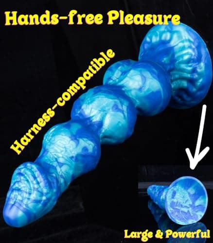 Monster Knot Dildo 3 Progressive Knots Fantasy — 12in