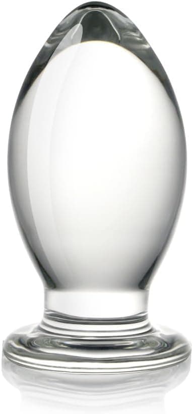 SXOVO Glas Butt Plug, Clear Anal Plugs Butt Plug Kristallglas Dildo Anal Klassische Dildos Anal Dildo Anal Toys Sexspielzeug für Männer und Frauen, Erwachsene Paare, Einsteiger (S)