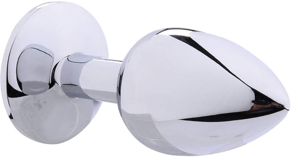 Analplug Set, Edelstahl Anal Plug Set Metall Sex Spielzeug Anal Butt Plug mit Kristall, Analplugs 28mm-34mm-40mm Edelstahl Anfänger Sexspielzeug für Frauen, Paare, Männer/Schwarz S M XL Analplugs
