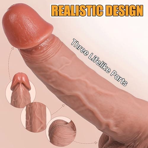 7.7" Realistic Silicone Dildo Strong Suction Cup