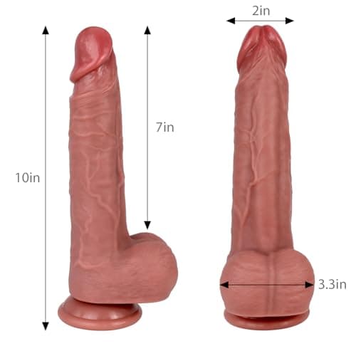 Cunhua 9" Single-Layer Liquid Silicone Dildo Suction