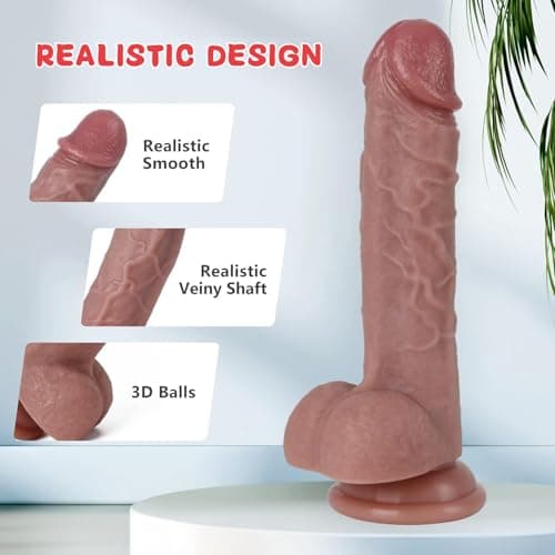Kstert Realistic Dildo 7.8" Liquid Silicone Suction Cup