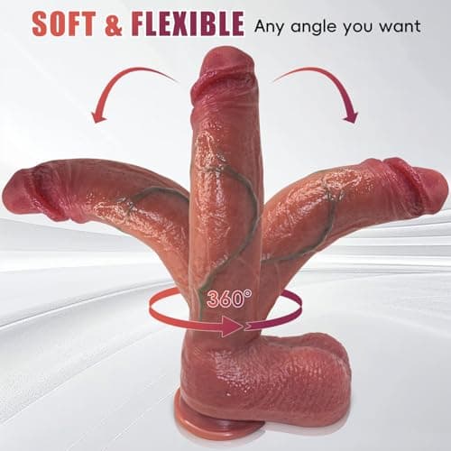 12" Flesh Liquid Silicone Dildo — 2.3" Diam