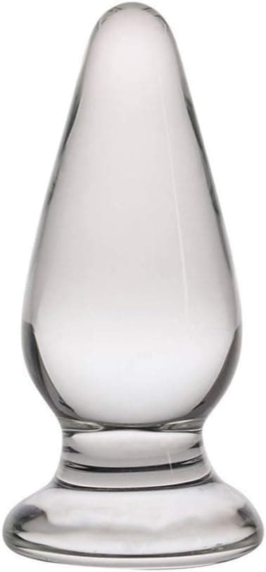 SXOVO Glas Analplugs Glasdildo Klar Kristall Anal ButtPlug Klassische Dildos Analdildo Analspielzeuge Sexspielzeug für Frauen und Männer