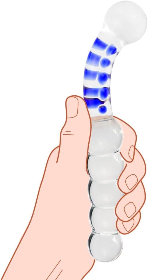 SXOVO Glas Dildo Anal Perlen Kristall Anal Plug Persönliche Massager G-Punkt Stimulation