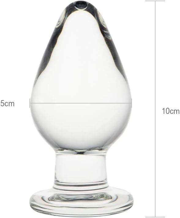 Roluck Analplug mit Stoss Kegel Glas Kristall Butt Plug Analsexspielzeug für Frauen Männer