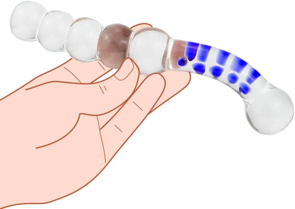 SXOVO Glas Dildo Anal Perlen Kristall Anal Plug Persönliche Massager G-Punkt Stimulation