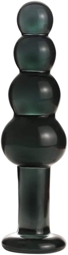 SXOVO Glas Masturbation Perlen Anal Plug Dildo Erotik Wichsen Buttplug Massieren erwachsenen Sex Toy für Mann und Frau (Clear)