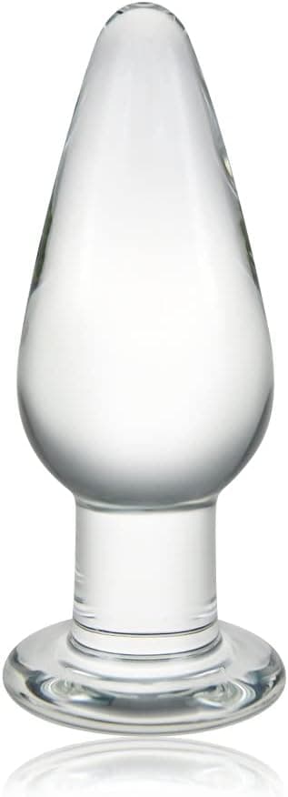 Roluck Konische Glas Analplug Kristall Analdildo Buttplug Analspielzeug für Frauen Männer Paare G-Punkt Masturbation Stimulator SM Spielzeug Sex-Toys(S)…