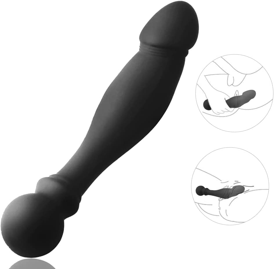 SXOVO Double Headed Silikon Prostata Massieren G-Punkt Stimulation Dildo Adult Anal Plug Masturbation Sex Spielzeug