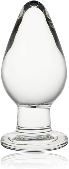 Roluck Analplug mit Stoss Kegel Glas Kristall Butt Plug Analsexspielzeug für Frauen Männer