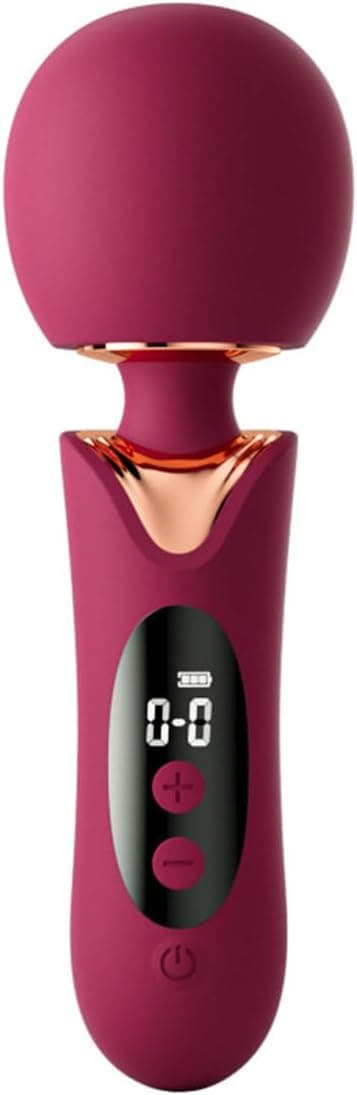 Massagestab mit LCD Display, Vibratoren mit Klitorisstimulation 8 Vibrationsmodi, Silikon, Digitale Steuerung, Ergonomisches Design