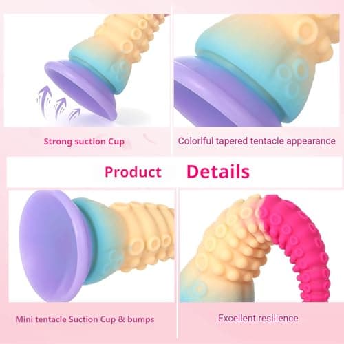SWEETLORY Tentacle Octopus Fantasy Dildo with Suction Cup