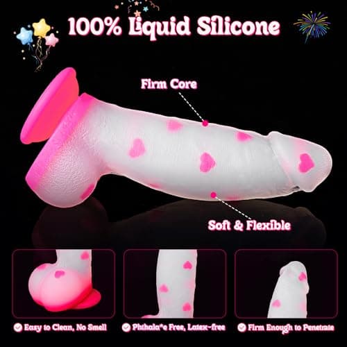 Monster Thick Girthy Fantasy Dildo Clear Pink — 8in