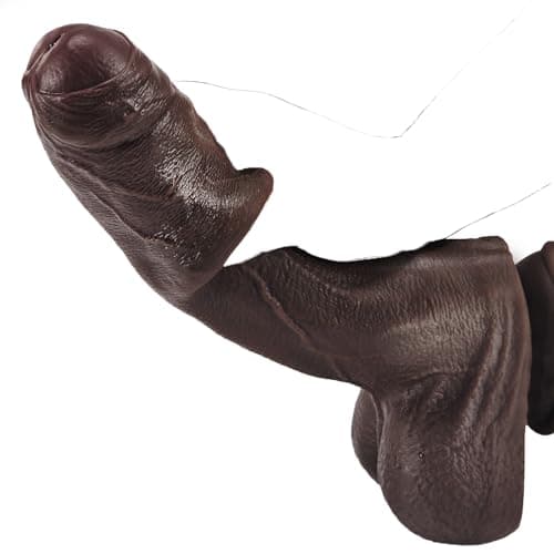Cobulipo 10" BBC Uncut Dildo with Movable Skin