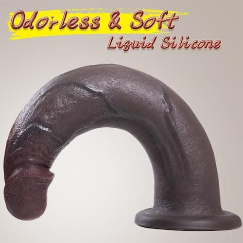 Cobulipo 7.9" Thin Brown Anal Dildo Suction Cup
