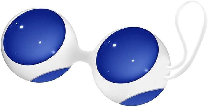 Chrystalino by Shots - Ben Wa Balls Groβ aus Borosilikatglas produziertes Liebeskugeln, blau