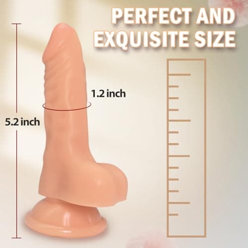 5.2" Realistic Anal Dildo Suction Cup Flesh Beginner