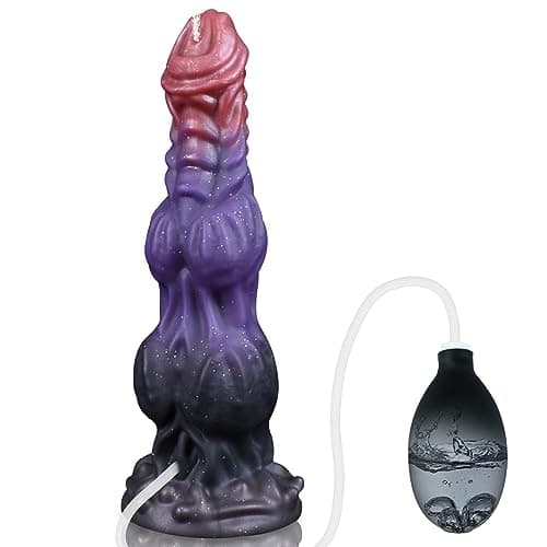 Squirting Double Knot Dragon Fantasy Dildo — 9.6in