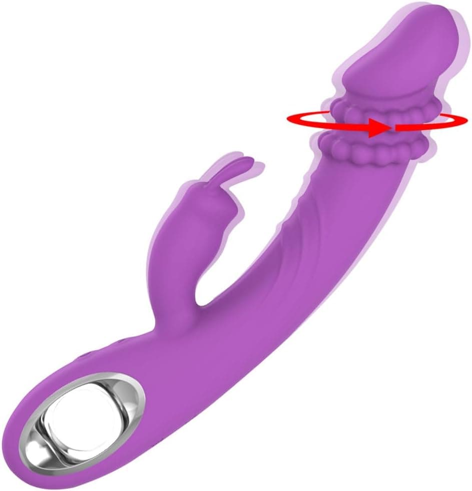 Jinqian Dildo Vibrator mit 10 Vibrationsmodi für G Punkt Vibration und Klitorisstimulation Massagestab für Frauen Sex Stossvibrator Analvibratoren Sex Spielzeug für die Frau Extrem