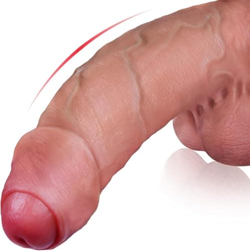 FYSHAVO 11" Uncut Foreskin Silicone Dildo