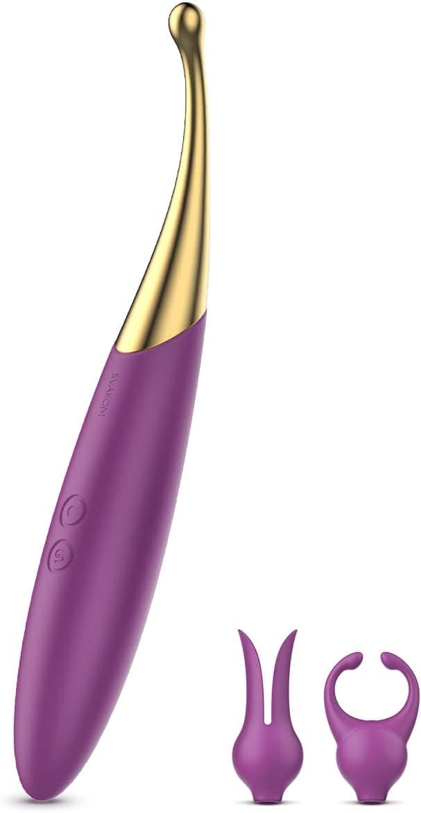 SVAKOM 2 in 1 Vibratorensets für Frauen, Sex Spielzeug für die Frau Paare Vibrator, Sexspielzeug für G-punkt Klitoris Anal Nipple, Hochfrequenz Dildo 25 Vibration für Frauen Sex Spielzeug mit 2 Köpfe