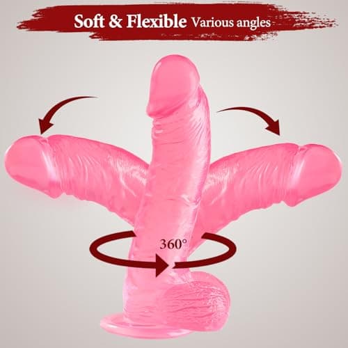 10" Pink Silicone Dildo with Suction Cup