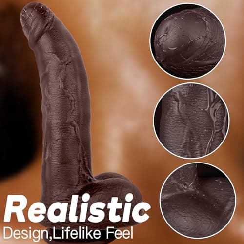 11" Uncut Foreskin BBC Black Dildo — 7" Girth
