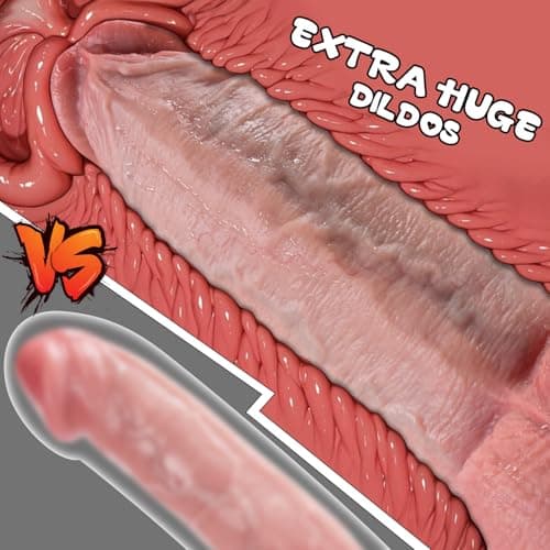 XXXL 13" Movable Foreskin Dildo — 3.5" Diam