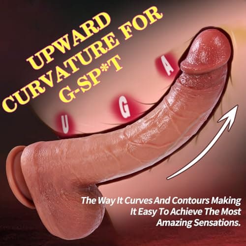 Cobulipo Caesar 11.5" Curved Realistic Dildo Suction