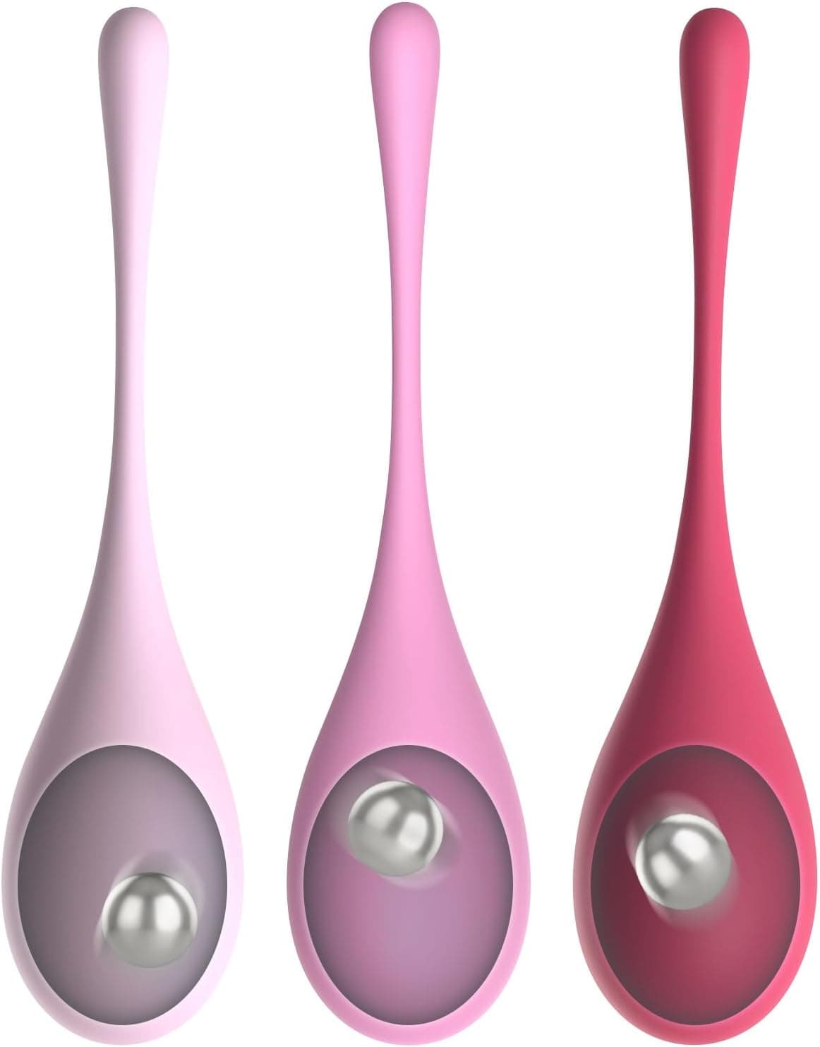 Roluck Liebeskugeln für die Frau, Silikon Anal Plug Vaginal Dilator Anal Training Kit, Kegel Balls 3er Set Liebeskugeln für die frau beckenboden Sexspielzeug für Prostata Massage Anal Dilator