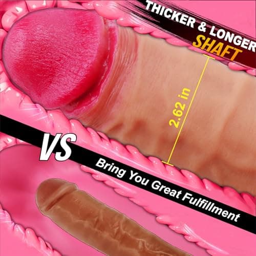 12" Huge Silicone Dildo with Quirky Big Balls — 8" Girth