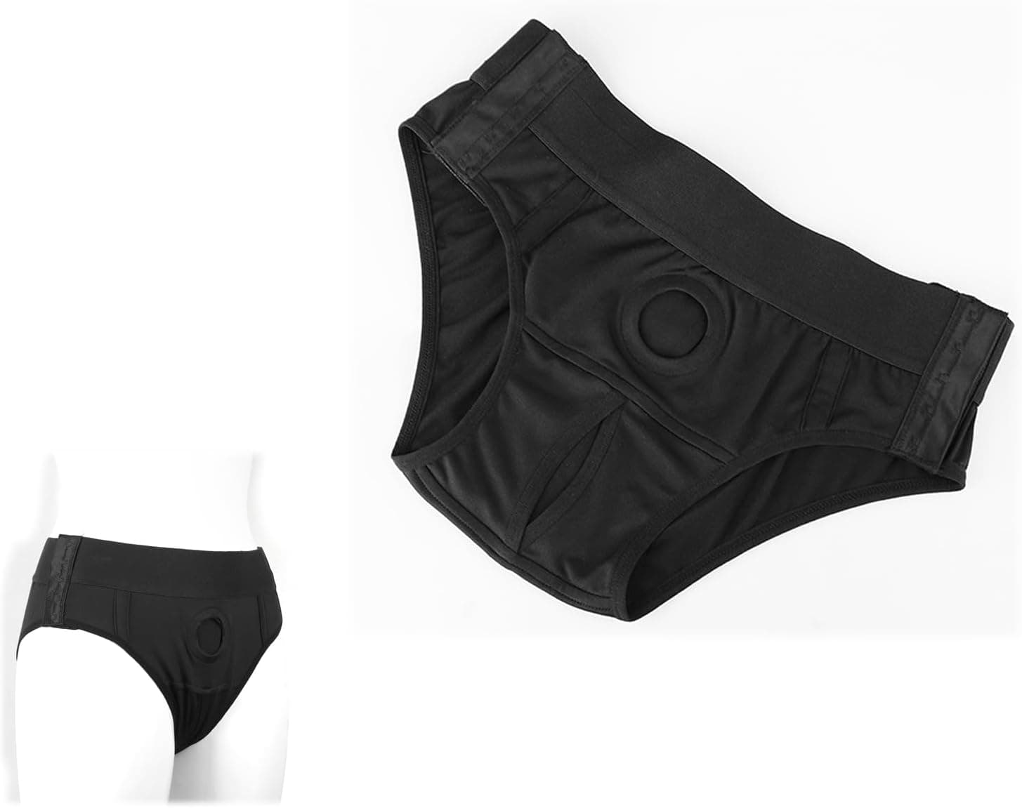 Strap On Harness, Strapon-on Doppeldildo, Sexy Panty,Sexy 2-IN-1 Unisex Panty Einstellbar,Homosexuell Dildo HöSchen Strap,Dildos Saugnapf Analplug,für Damen Lesben Gay Männer