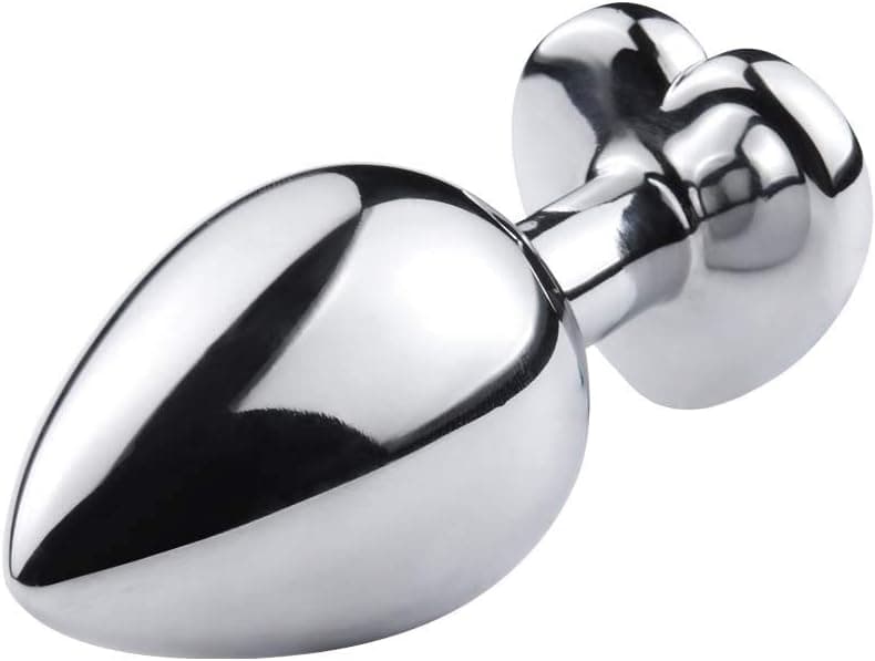 SXOVO Analplug Metall Analplugs Butt Plug mit Kristall Sex Toys … (Klein, Rosa)